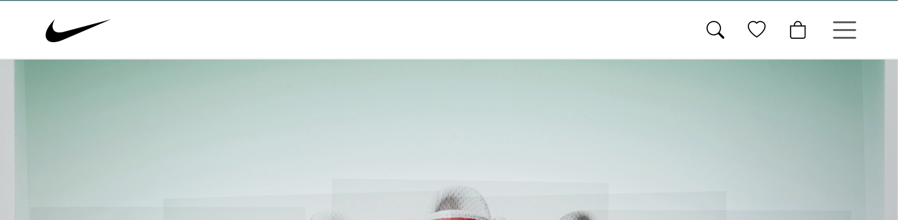 Nike homepage clone full screen